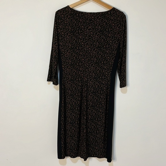 Lauren Ralph Lauren Womens Dress Size 14 Leopard Print Slimming Mobwife Office - Picture 4 of 12